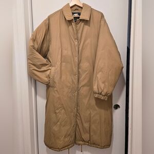 Roots Long Quilted Lined Puffer Coat